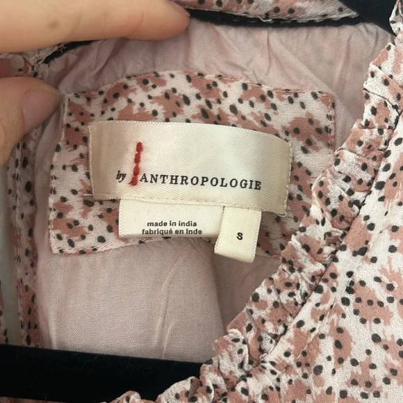 Anthropologie Natalie Flounced Pink Dress size Small, Like New - Picture 4 of 7